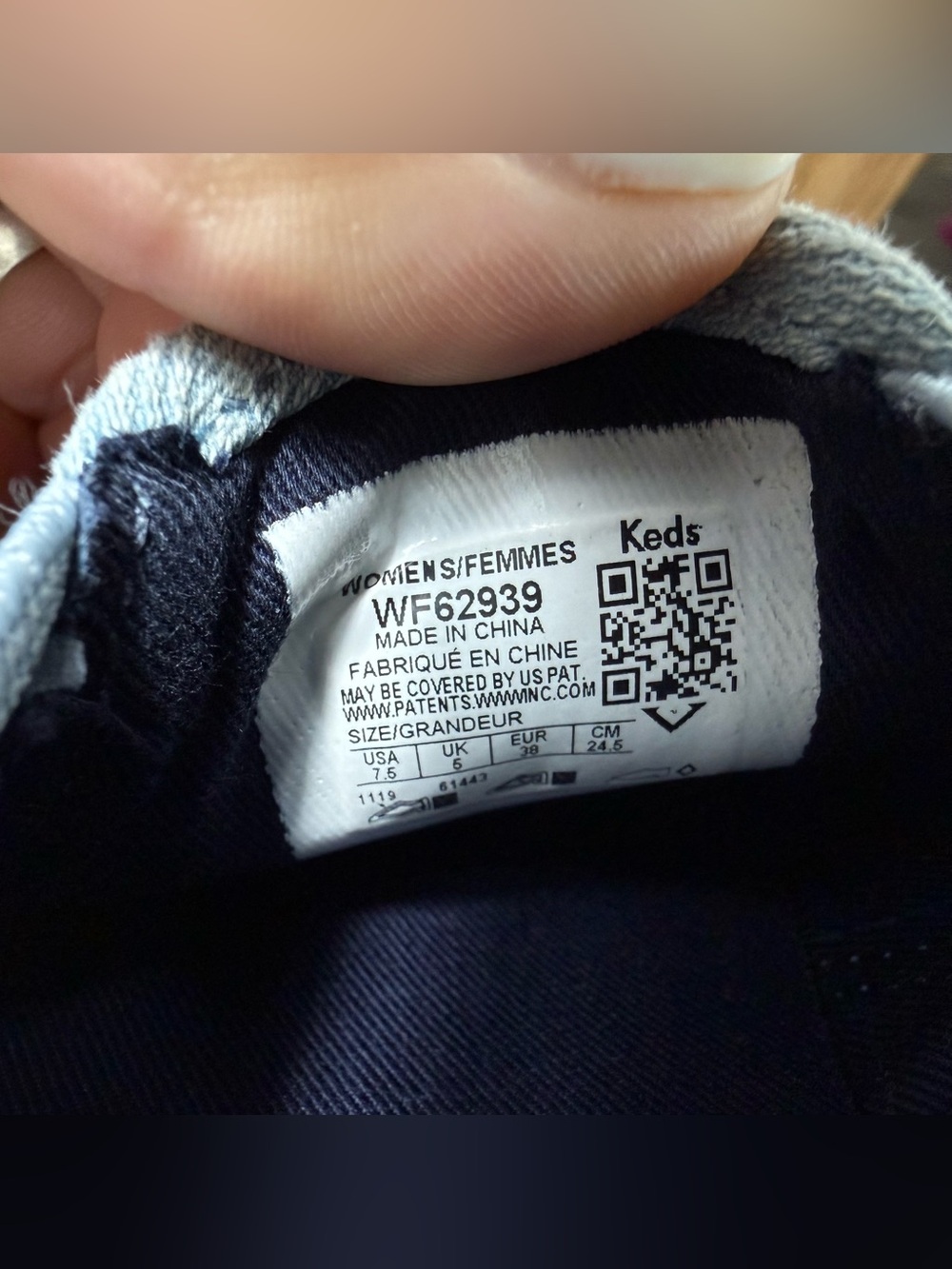 Keds Double Decker Varsity Textured Fabric Slip On Sneakers Blue Women’s 7.5 - Picture 6 of 8